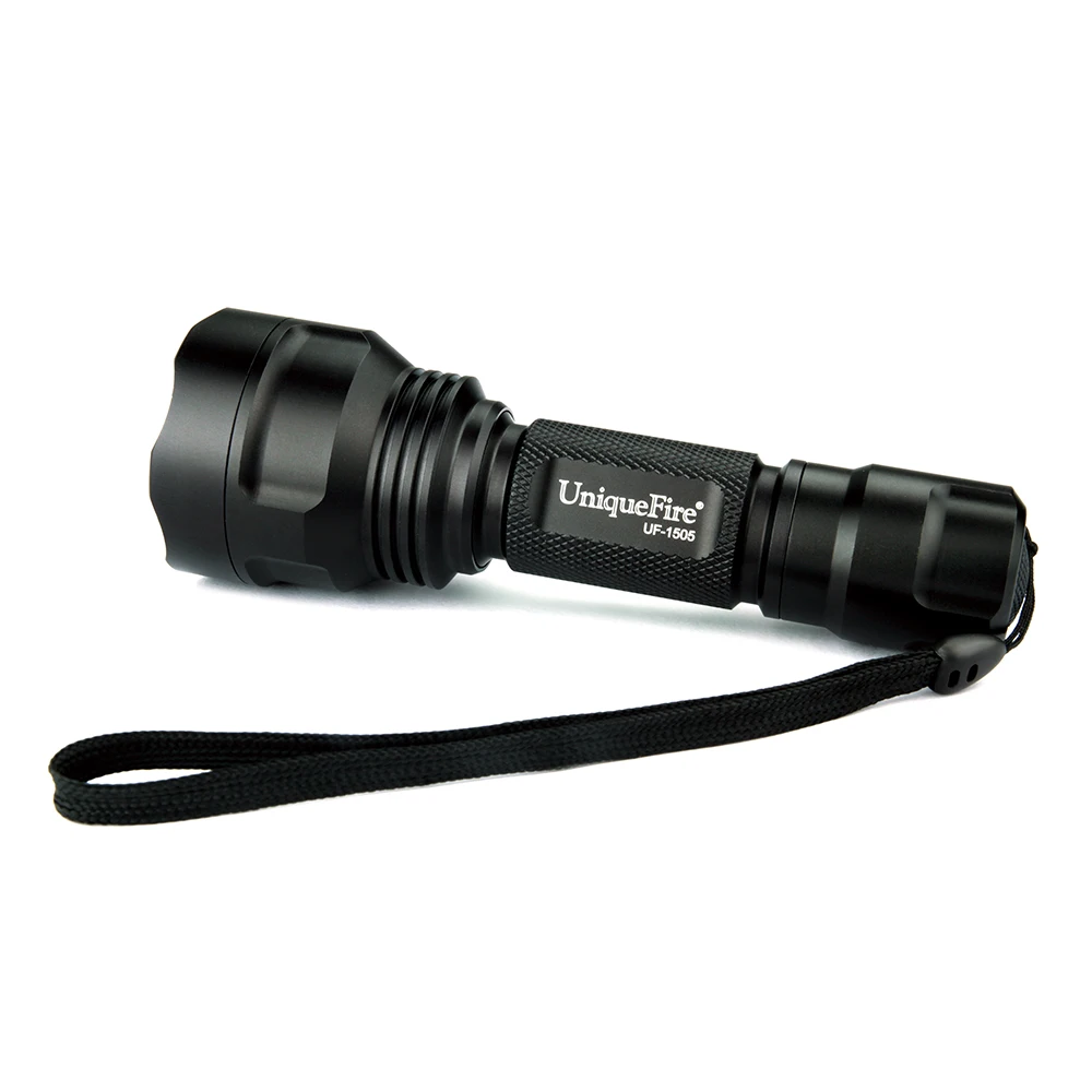 Uniquefire 1505 XP-E White LED Light Zoomable Flashlight 3 Modes 38mm Aspherical Lens For Camping Hiking Free Shipping
Uniquefire 1505 XP-E White LED Light Zoomable Flashlight 3 Modes 38mm Aspherical Lens For Camping Hiking Free Shipping