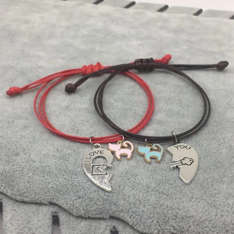 Фото Набор браслетов для влюбленных JIAKOU романтичные женские браслеты - купить