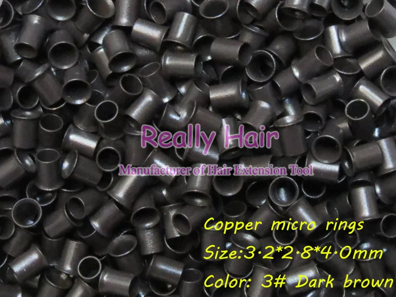 3.2*2.8*4.0mm 3#Dark brown 1000pcs copper flared ring easily locks/copper tube micro link/ring /bead for i tip hair extension
3.2*2.8*4.0mm 3#Dark brown 1000pcs copper flared ring easily locks/copper tube micro link/ring /bead for i tip hair extension