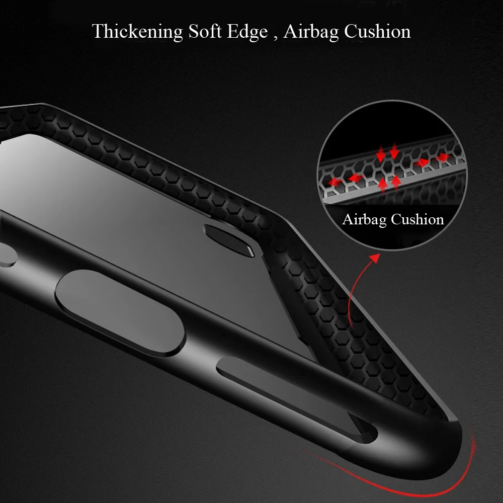 FLOVEME Tempered Glass Case For iPhone 6 6S 7 8 Plus X XS Max XR Prevent Scratch Phone Cases 10 Cover |