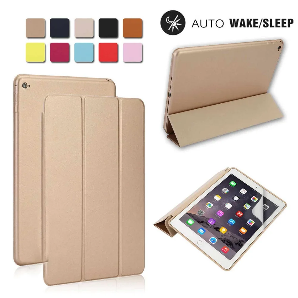Складной чехол книжка для iPad Pro 9 7 из искусственной кожи + блестящая силиконовая