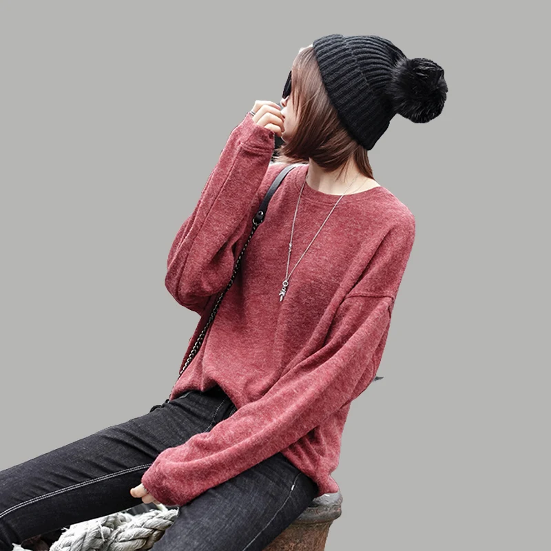 Oversized Sweater 2018 Spring autumn sweaters women fashion sexy O-neck loose sweater batwing sleeve plus size pullover Knitted
Oversized Sweater 2018 Spring autumn sweaters women fashion sexy O-neck loose sweater batwing sleeve plus size pullover Knitted