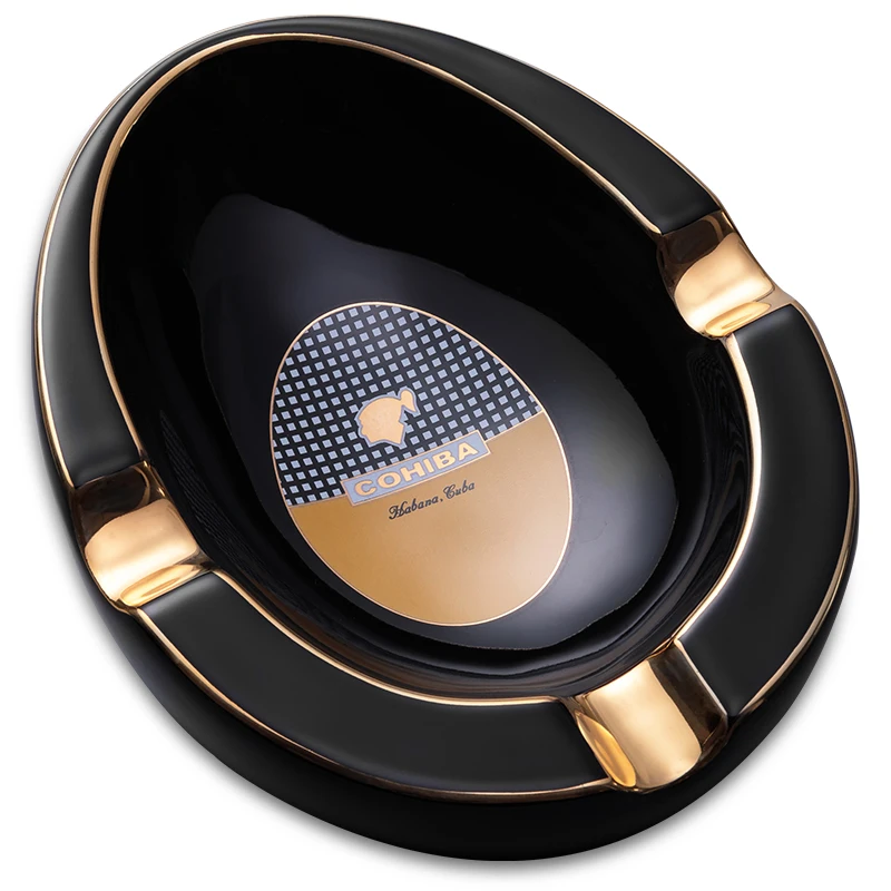 COHIBA Ceramic Cigar Ashtray 3 Slot Cigar Ashtray Large Diameter Tobacco Cigarette Cigar Ash Tray Holder Smoking Tool With Box
COHIBA Ceramic Cigar Ashtray 3 Slot Cigar Ashtray Large Diameter Tobacco Cigarette Cigar Ash Tray Holder Smoking Tool With Box