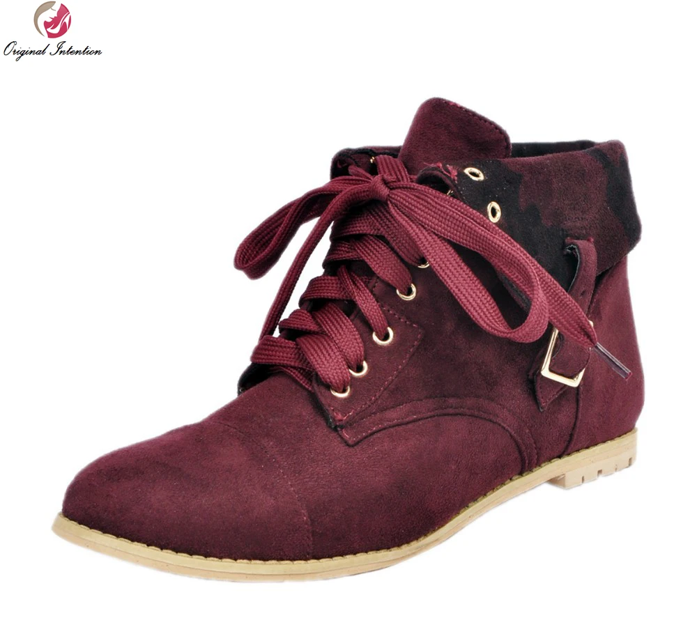 Original Intention New Classic Women Ankle Boots Round Toe Square Heels Cool Wine Red Shoes Woman US Size 4-15
Original Intention New Classic Women Ankle Boots Round Toe Square Heels Cool Wine Red Shoes Woman US Size 4-15