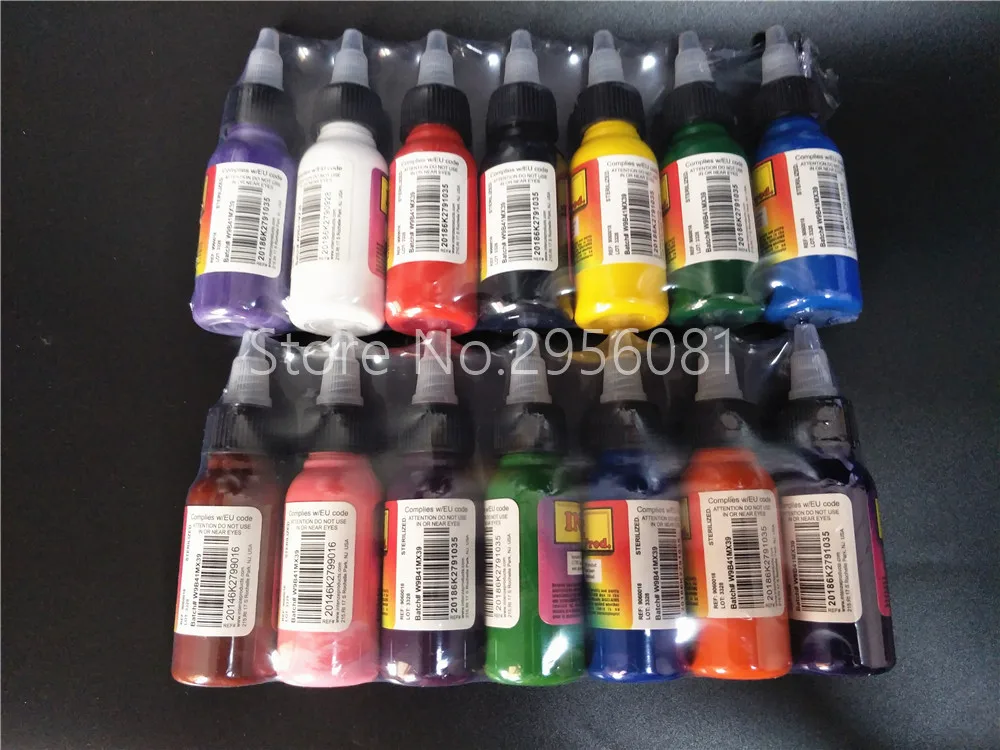 14pcs tattoo ink permanent makeup pigment mix colors tattoo ink kit 30ml(1OZ) tattoo paint set
14pcs tattoo ink permanent makeup pigment mix colors tattoo ink kit 30ml(1OZ) tattoo paint set