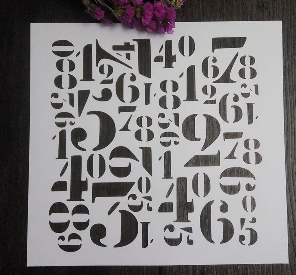 Numbers Stencil,Reusable Numercial Background Template,for Polymer Clay,Fabric,Chalk,Acrylic Paint,Making Projects 8.25''*8.25''
Numbers Stencil,Reusable Numercial Background Template,for Polymer Clay,Fabric,Chalk,Acrylic Paint,Making Projects 8.25''*8.25''
