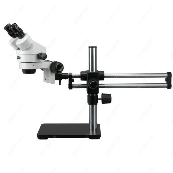 Binocular Stereo Microscope--AmScope Supplies 7X-45X Binocular Stereo Microscope on Ball Bearing Boom Stand
Binocular Stereo Microscope--AmScope Supplies 7X-45X Binocular Stereo Microscope on Ball Bearing Boom Stand