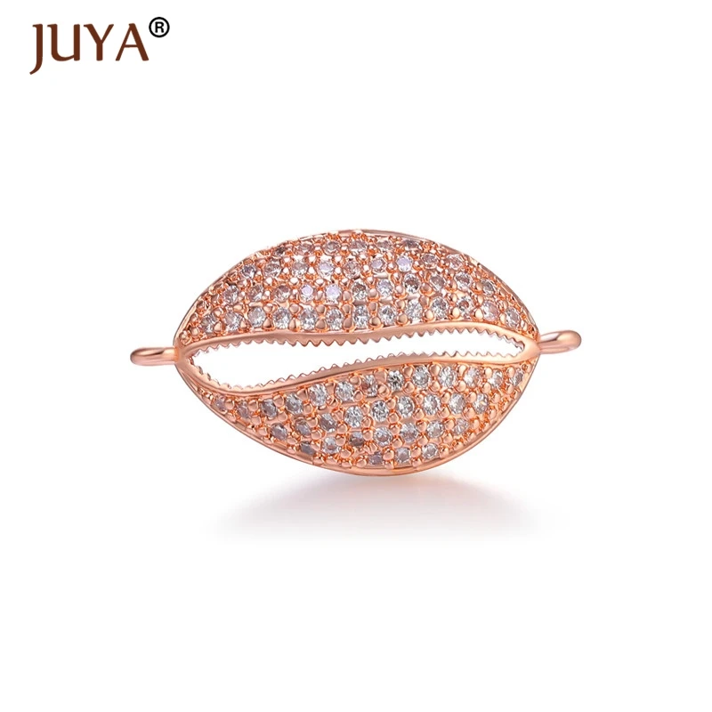 Juya NEW Copper metal inlaid Black / Clear Zircon Shell Connectors for Jewelry Making Bracelet Accessories DIY Handmade 21x12mm
Juya NEW Copper metal inlaid Black / Clear Zircon Shell Connectors for Jewelry Making Bracelet Accessories DIY Handmade 21x12mm