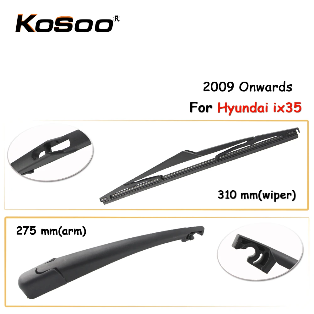 KOSOO Авто Задняя щетка автомобильного стеклоочистителя для Hyundai ix35 310 мм 2009 года