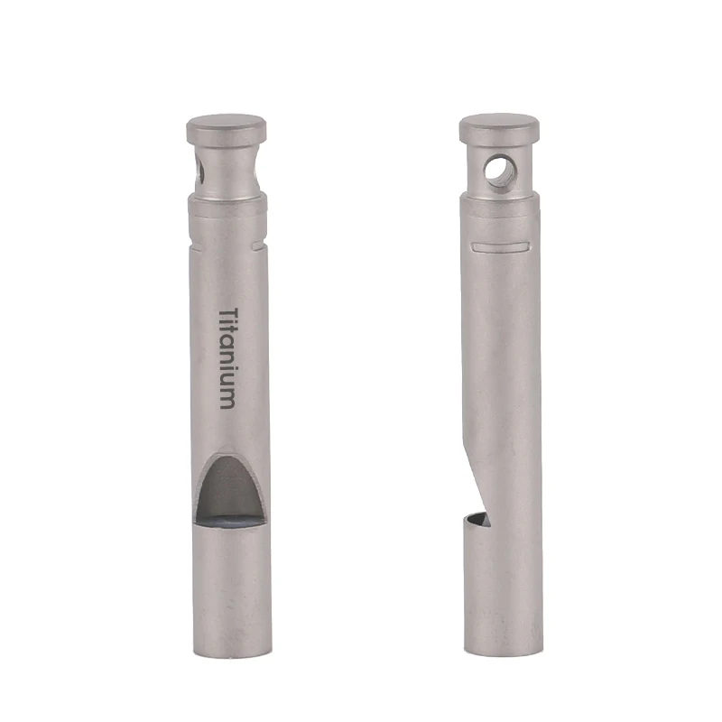 Tiartisan Pure titanium survival whistle lightweight portable outdoor camping equipment high frequency hanging home whistle
Tiartisan Pure titanium survival whistle lightweight portable outdoor camping equipment high frequency hanging home whistle
