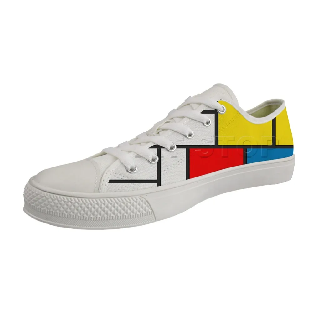 Classic Shoes Low top White Canvas Vulcanized Shoes for Male Breathable Lace-up Sneakers Art Painting Print Piet Mondrian
Classic Shoes Low top White Canvas Vulcanized Shoes for Male Breathable Lace-up Sneakers Art Painting Print Piet Mondrian