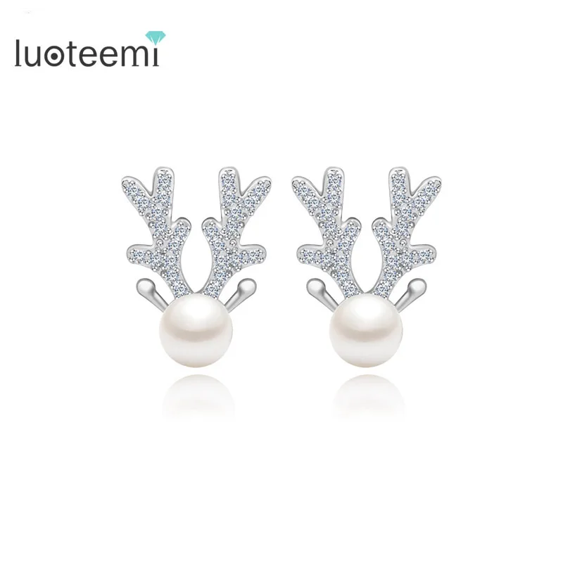 LUOTEEMI Stud Earrings for Women 2021 White Elk Animal Imitation Pearl Cute Accessories for Women Christmas Gifts Dropship Arete
LUOTEEMI Stud Earrings for Women 2021 White Elk Animal Imitation Pearl Cute Accessories for Women Christmas Gifts Dropship Arete