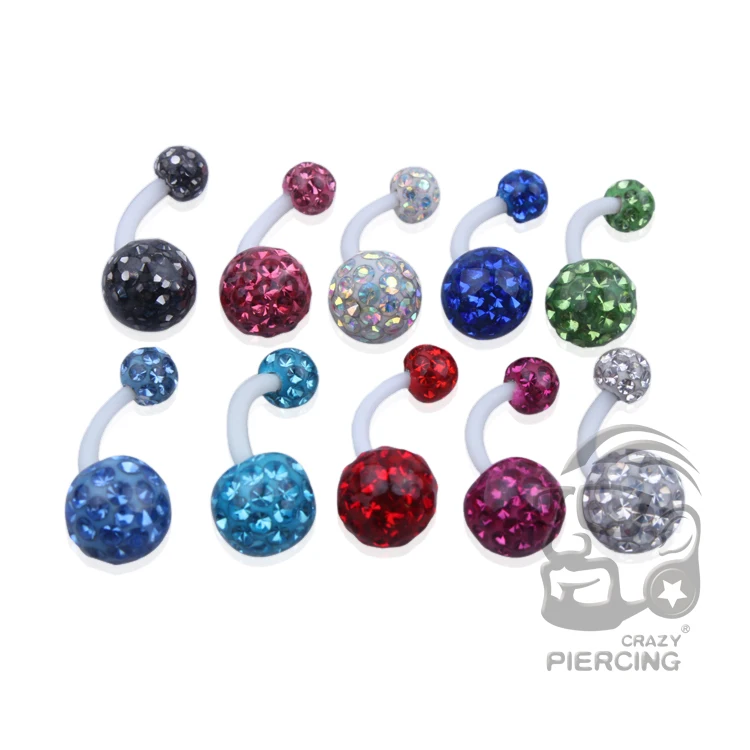 Mix 40 pcs Wholesale Belly Button Ring Crystal Disco Ball Navel Ring 2016 Trendy Women silicone Body Piercing Jewelry
Mix 40 pcs Wholesale Belly Button Ring Crystal Disco Ball Navel Ring 2016 Trendy Women silicone Body Piercing Jewelry