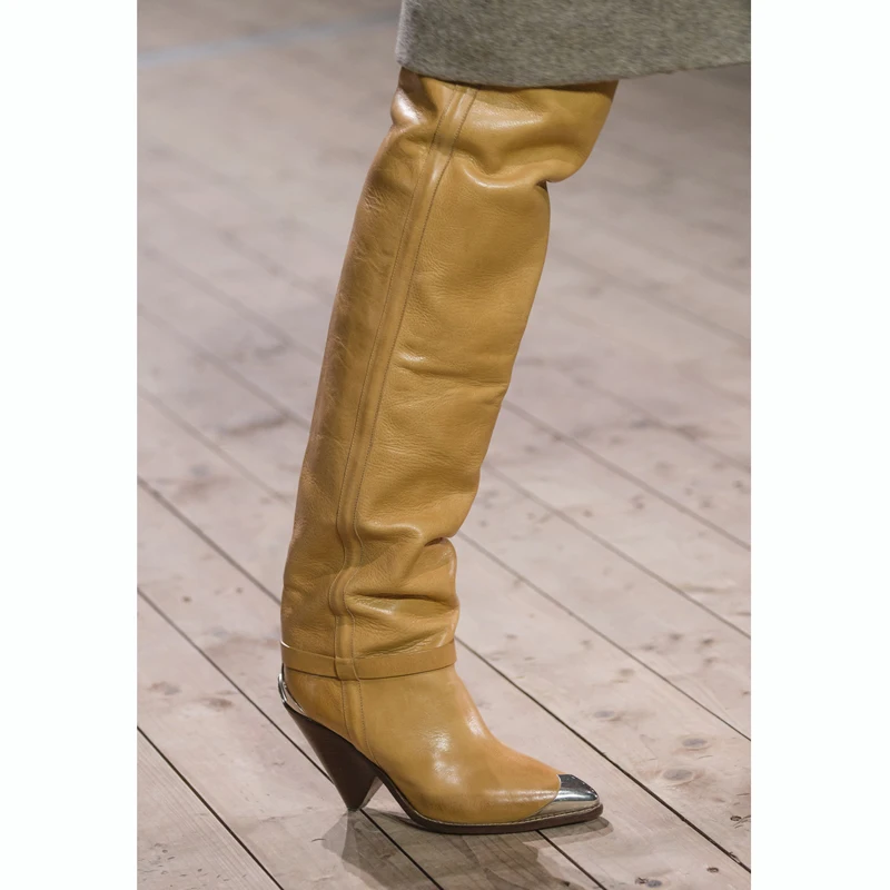 Abesire 2019 The Latest Style Women Metal Pointed Toe Slip-on Runway Boots Girls Fashion Spike Heels Band Over-the-knee Boots
Abesire 2019 The Latest Style Women Metal Pointed Toe Slip-on Runway Boots Girls Fashion Spike Heels Band Over-the-knee Boots