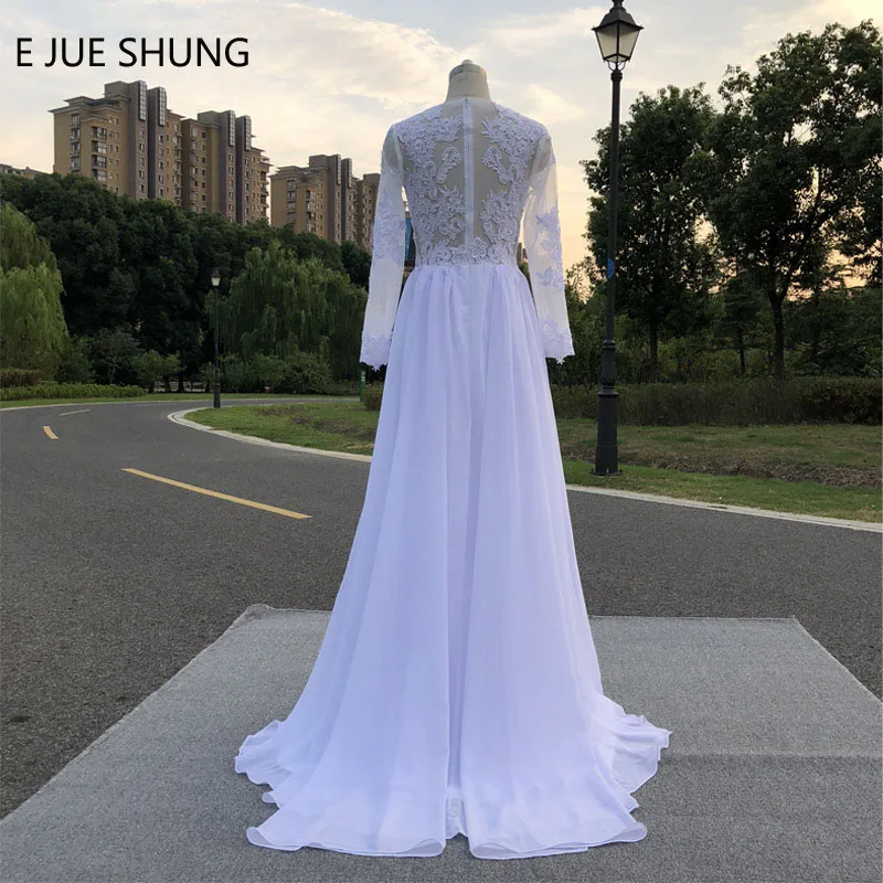 JIERUIZE White Vintage Lace Appliques Beach Wedding Dresses 2019 Sheer Back Long Sleeves Boho Bride Dresses vestido de noiva
JIERUIZE White Vintage Lace Appliques Beach Wedding Dresses 2019 Sheer Back Long Sleeves Boho Bride Dresses vestido de noiva
