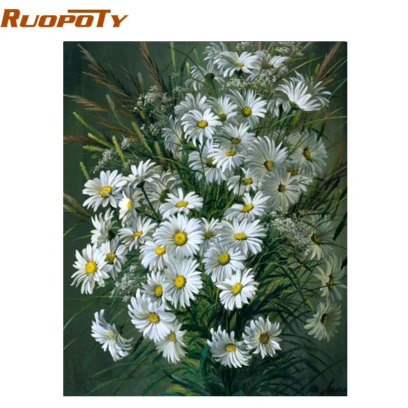 RUOPOTY Flowers DIY Painting By Numbers Modern Home Decor Wall Art Picture Handpainted Oil Painting For Home Decor Box Gift 4050
RUOPOTY Flowers DIY Painting By Numbers Modern Home Decor Wall Art Picture Handpainted Oil Painting For Home Decor Box Gift 4050