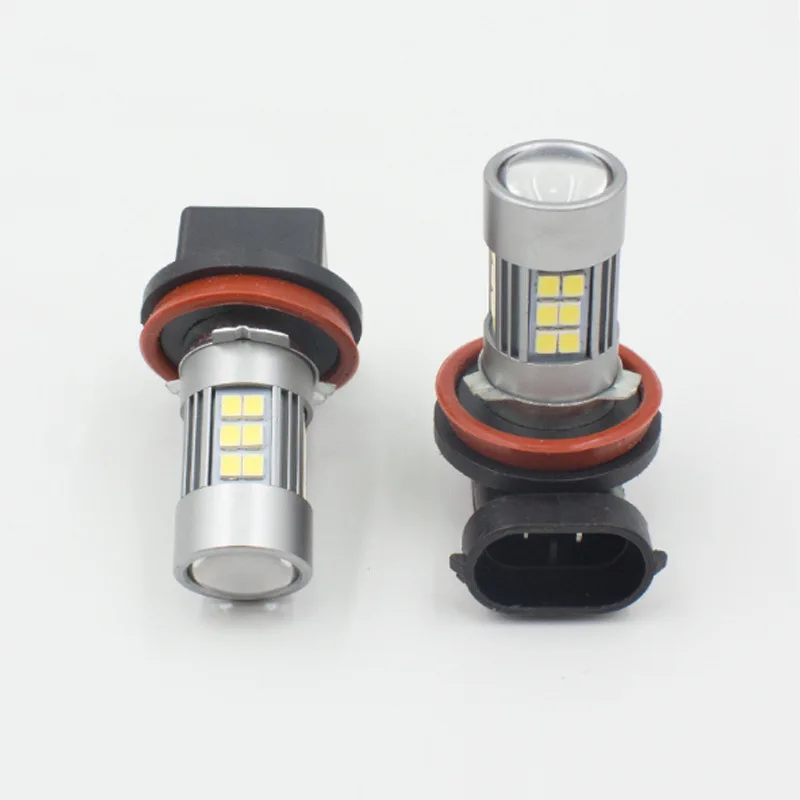 JanDeNing 2 шт. H8/H9/H11/H16 27 SMD Автомобильные светодиодные противотуманные лампочки