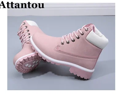 Attantou Women Ankle Boots Winter Autumn Shoes Chunky Heeled Lace Up Retro Distressed Biker Boots Women Motorcycle Snow Boot
Attantou Women Ankle Boots Winter Autumn Shoes Chunky Heeled Lace Up Retro Distressed Biker Boots Women Motorcycle Snow Boot