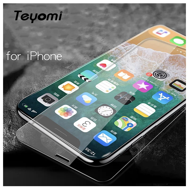 Полное покрытие Защитное стекло для IPhone 6 6S 7 8 Plus X XR XS MAX glass на Iphone HD экран