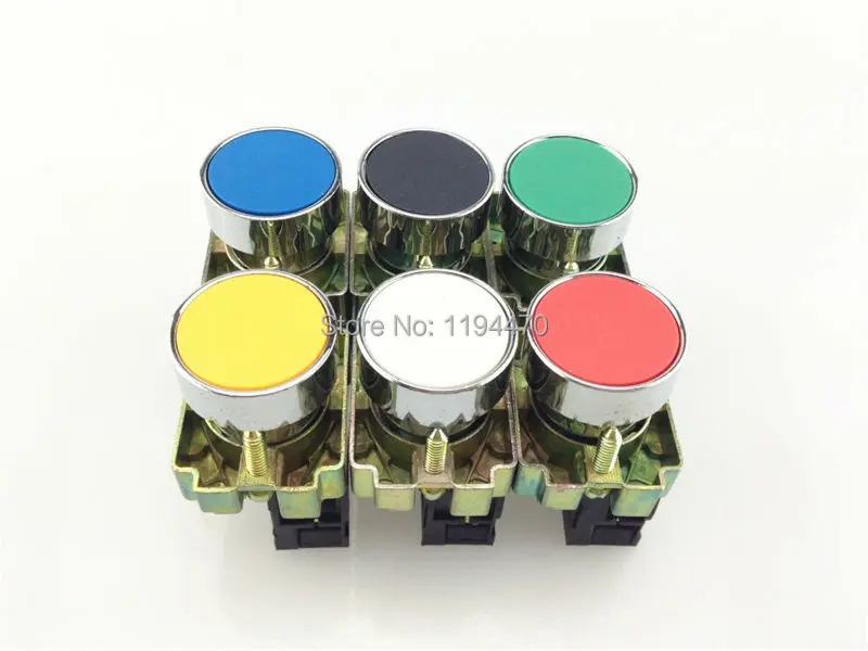 12pcs/Lot Mixed Group XB2 BA 6 Colors Self-reset Momentary Flush Pushbutton Flat Push Button Switch Replace Telemecanique
12pcs/Lot Mixed Group XB2 BA 6 Colors Self-reset Momentary Flush Pushbutton Flat Push Button Switch Replace Telemecanique