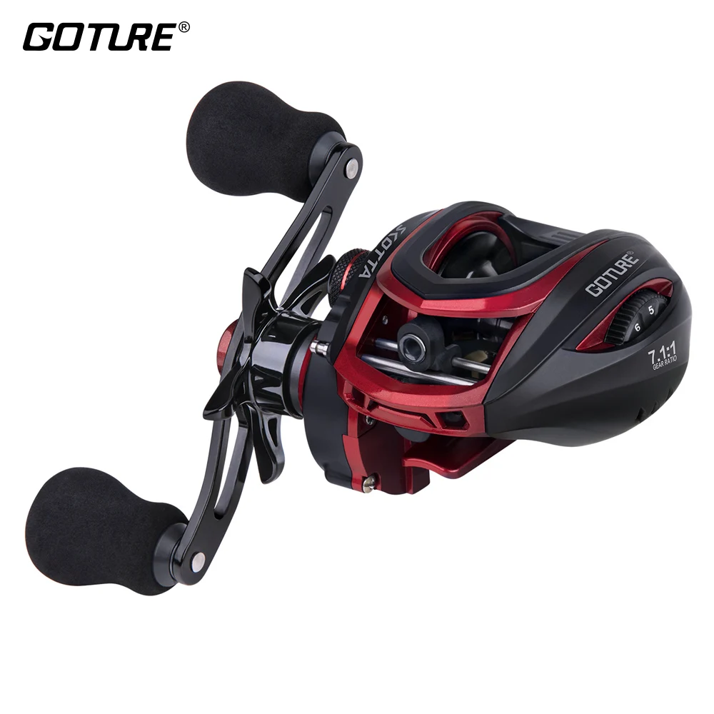 

Goture SCOTTA Dual Brake Baitcasting Fishing Reel 8KG Max Drag 7.1:1 High Speed 7+1BB Bait Casting Sea Reels Carretilha Pesca