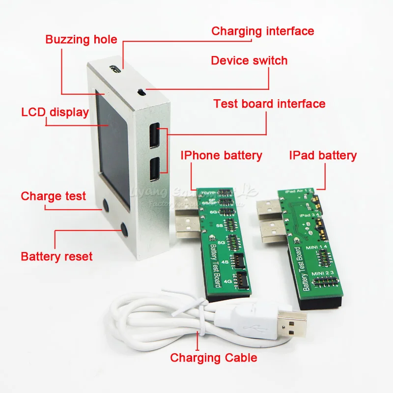 Mobile phone battery tester repairing tools battery test box for iPhone iPad test board
Mobile phone battery tester repairing tools battery test box for iPhone iPad test board