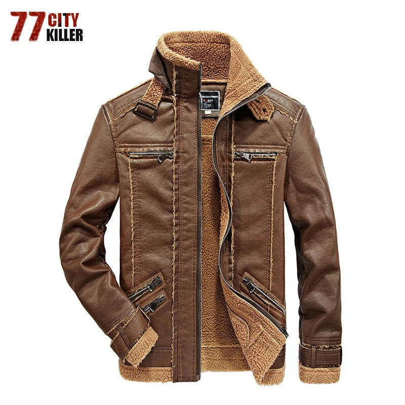2020 Brand Autumn Winter Motorcycle Leather Jackets Men With Fur collar Leather Men Leather Jackets Male Business Casual Coats
2020 Brand Autumn Winter Motorcycle Leather Jackets Men With Fur collar Leather Men Leather Jackets Male Business Casual Coats
