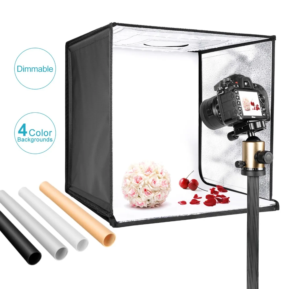 Neewer Photo Studio Light Box 20 inches Shooting Light Tent Adjustable Brightness Foldable Portable Professional Booth Table
Neewer Photo Studio Light Box 20 inches Shooting Light Tent Adjustable Brightness Foldable Portable Professional Booth Table