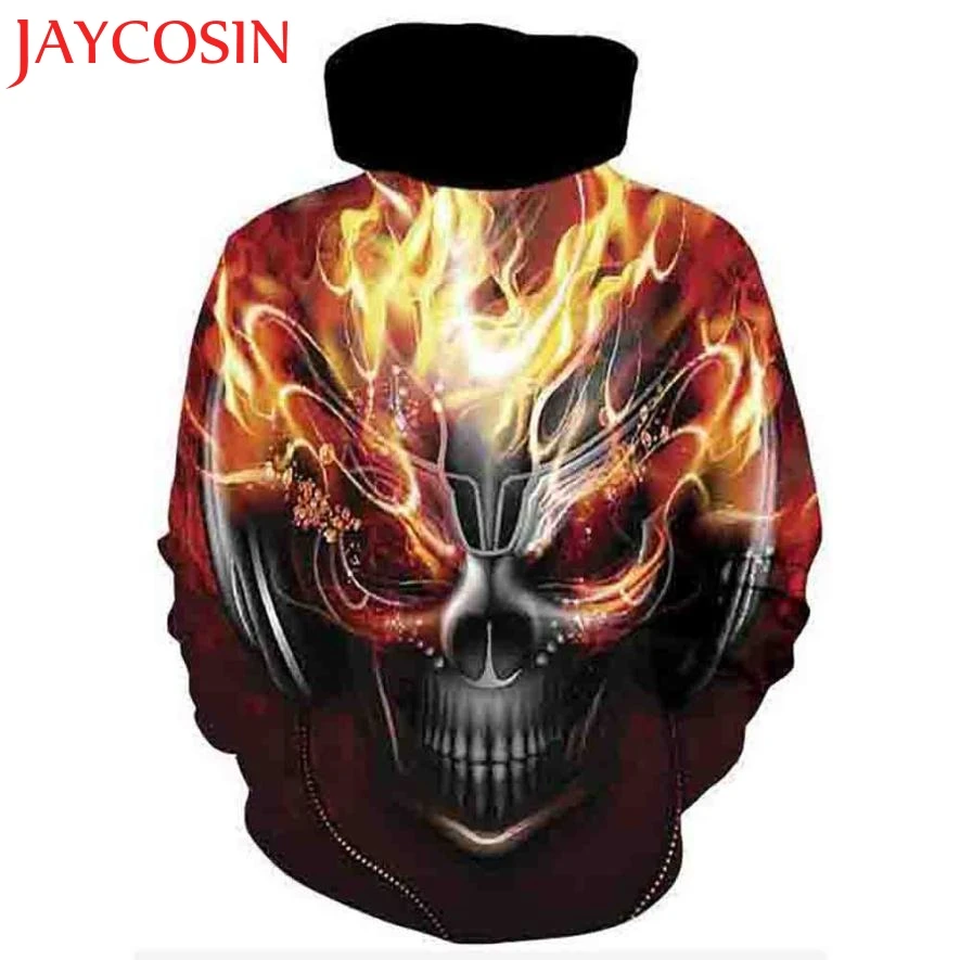 JAYCOSIN недавно 2018 унисекс 3D Печатный реалистичный пуловер с длинным рукавом