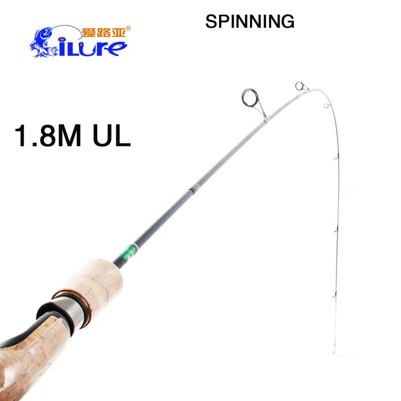 Fishing Rod UL Ultra Light Spinning Rod/Casting pole 1.8m High Carbon 2 Sections 602UL 6'0" Cane 5-10g Lure
Fishing Rod UL Ultra Light Spinning Rod/Casting pole 1.8m High Carbon 2 Sections 602UL 6'0" Cane 5-10g Lure