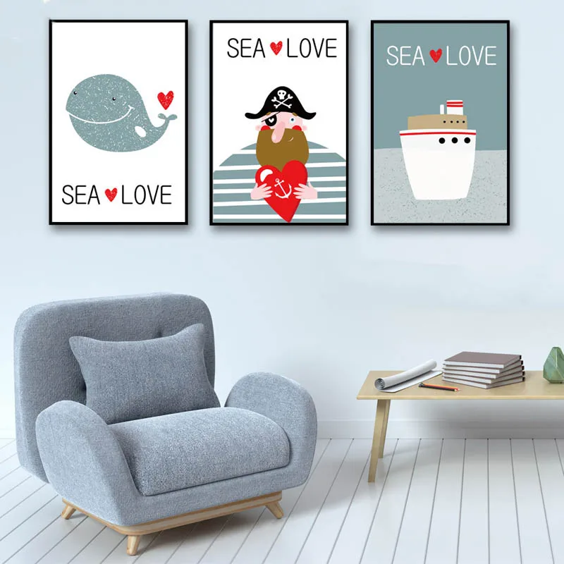 Sea Love Cartoon Animal Cute Nordic Canvas Paintings Modern Girl Living Room Wall Decor Posters Printing Creative Pictures Art
Sea Love Cartoon Animal Cute Nordic Canvas Paintings Modern Girl Living Room Wall Decor Posters Printing Creative Pictures Art