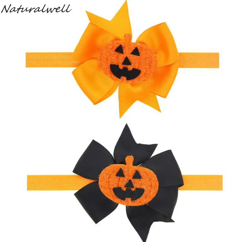 Naturalwell Baby Girls Halloween Pumpkin Hairband Halloween Bow Orange And Black Headband Hair Bows Children Photo Prop HB596
Naturalwell Baby Girls Halloween Pumpkin Hairband Halloween Bow Orange And Black Headband Hair Bows Children Photo Prop HB596