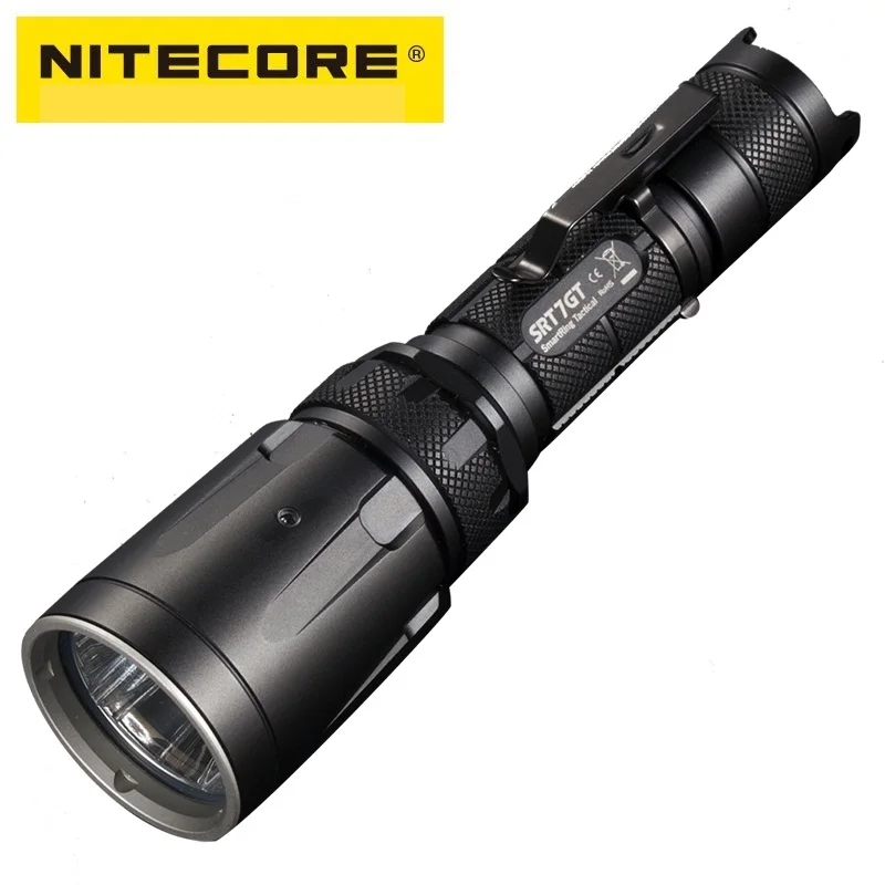 

NiteCore SRT7GT Torch Flashlight Cree XP-L HI V3 1000LM Red Green Blue UV LED Flashlight by 18650 Battery for Camping