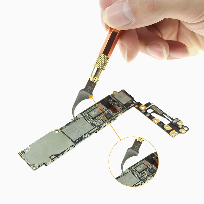 Металлическая ручка с двойной головкой из чистой меди чипом BGA IC ремонтный нож