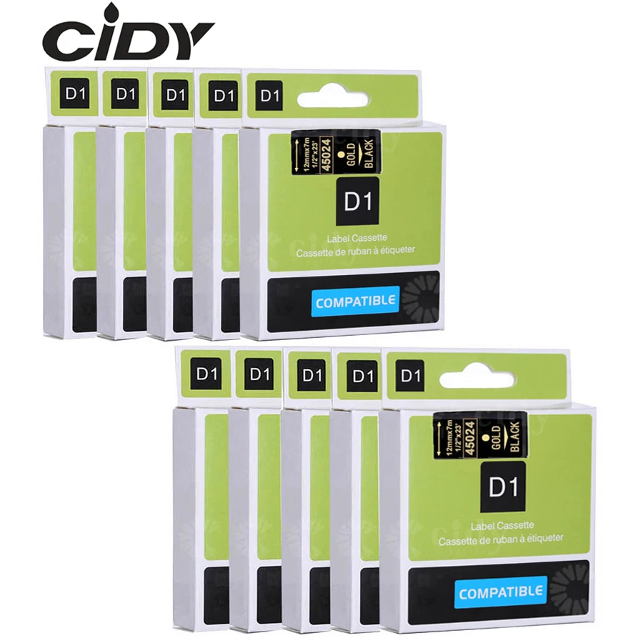 CIDY Dymo D1 45024 совместимый с DYMO D1 ленты для этикеток 12 мм Золотой на черном производителе этикеток подходящий менеджер этикеток 210 450 LM160
CIDY Dymo D1 45024 совместимый с DYMO D1 ленты для этикеток 12 мм Золотой на черном производителе этикеток подходящий менеджер этикеток 210 450 LM160