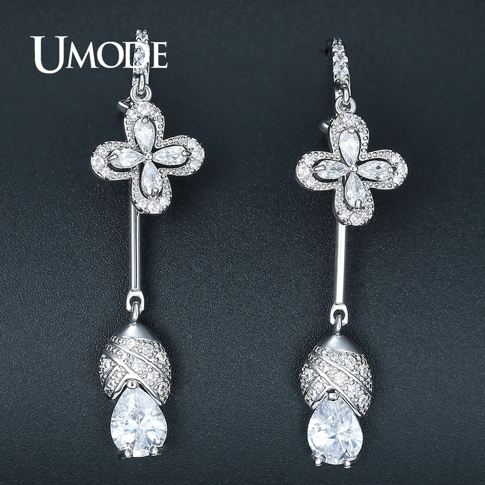 UMODE Elegant Wedding Party Jewelry Women Flower Earrings Bijoux Fashion CZ Drop Earrings Christmas Gift Boucle D'Oreille UE0341
UMODE Elegant Wedding Party Jewelry Women Flower Earrings Bijoux Fashion CZ Drop Earrings Christmas Gift Boucle D'Oreille UE0341