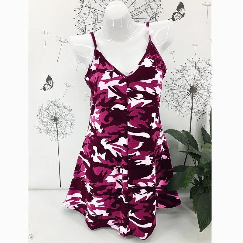 3XL Camouflage Spaghetti Strap Dress Women Summer Casual Printed Sexy V Neck Sleeveless A Line Beach Dresses For Women WS8524M
3XL Camouflage Spaghetti Strap Dress Women Summer Casual Printed Sexy V Neck Sleeveless A Line Beach Dresses For Women WS8524M