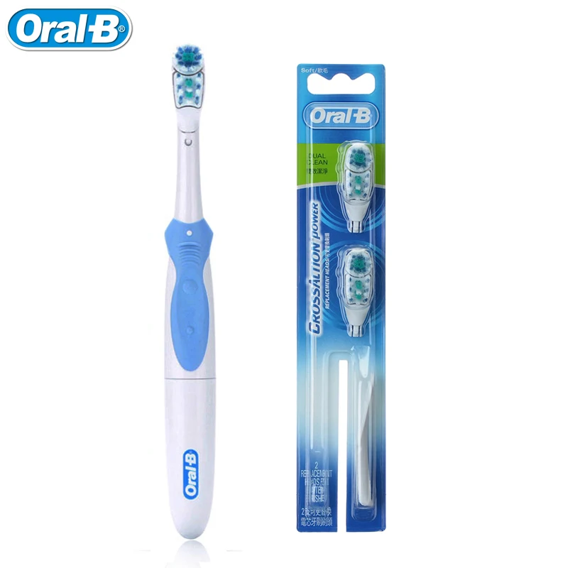 Электрическая зубная щетка Oral B Cross Action Power, вращающаяся для взрослых, двойная очистка, сменные зубные щетки, используйте батарею Aa
Электрическая зубная щетка Oral B Cross Action Power, вращающаяся для взрослых, двойная очистка, сменные зубные щетки, используйте батарею Aa