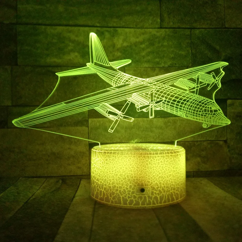 Glider 3D ночные светильники дистанционное управление/сенсорный переключатель LED 7 видов цветов Изменение воздуха самолет USB настольная лампа п...
Glider 3D ночные светильники дистанционное управление/сенсорный переключатель LED 7 видов цветов Изменение воздуха самолет USB настольная лампа п...