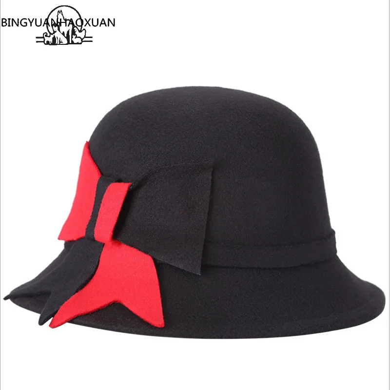 BINGYUANHAOXUAN 2018 Women Ure Felt Wool Bowler Black Fedora Hat Elegant Flowers Plush Bell Cap Retro Casual Hat Red Women Hats
BINGYUANHAOXUAN 2018 Women Ure Felt Wool Bowler Black Fedora Hat Elegant Flowers Plush Bell Cap Retro Casual Hat Red Women Hats