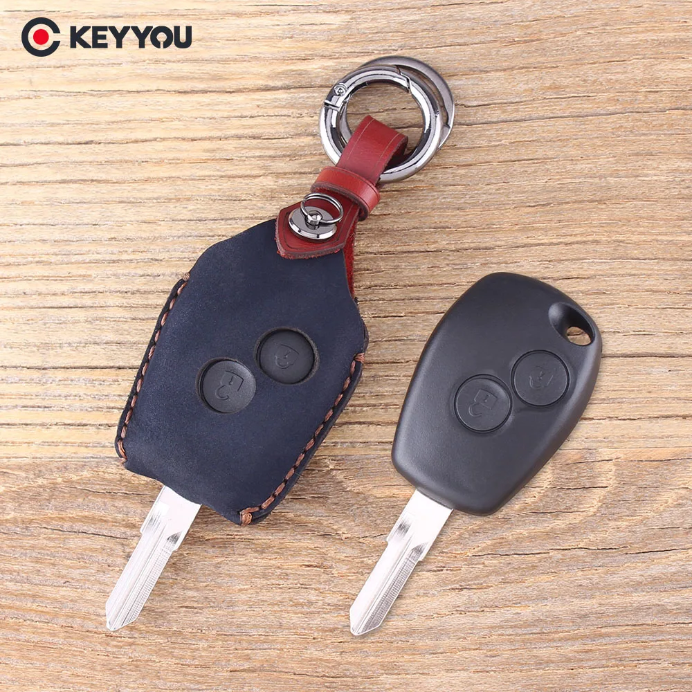 Чехол для автомобильного ключа KEYYOU для Renault 206 Kangoo Clio Logan Sandero, кожаный чехол для автомобильного ключа с двумя кнопками
Чехол для автомобильного ключа KEYYOU для Renault 206 Kangoo Clio Logan Sandero, кожаный чехол для автомобильного ключа с двумя кнопками