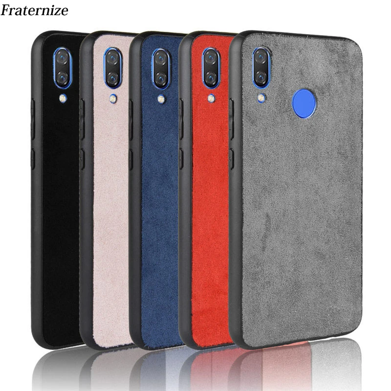 Плюшевые ткани кожаный чехол для huawei P Smart Plus Nova3 3i 3e mate 20 P20 Lite 10 Pro Honor Note TPU мягкая