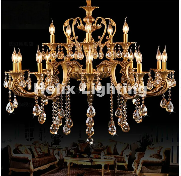 D100mm Bronze Color Crystal Chandeliers Luxury Hotel Chandelier Lamp Lighting Fixture AC 15L/18L100% Guaranteed Free Shipping
D100mm Bronze Color Crystal Chandeliers Luxury Hotel Chandelier Lamp Lighting Fixture AC 15L/18L100% Guaranteed Free Shipping