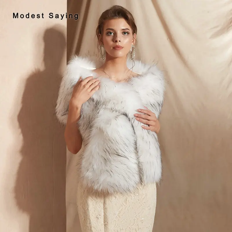 Elegant Faux Fur Wedding Shrugs 2019 New Arrival Bridal Shawls Formal Women Evening Party Prom Stoles Wraps Wedding Accessories
Elegant Faux Fur Wedding Shrugs 2019 New Arrival Bridal Shawls Formal Women Evening Party Prom Stoles Wraps Wedding Accessories
