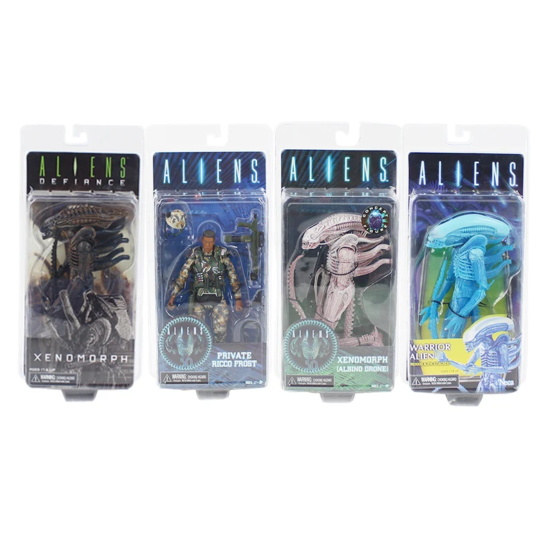 4 стиль инопланетянин NECA серии 9 Xenomorph Albino Drone частные Ricco Frost Jenette Vasquez ПВХ