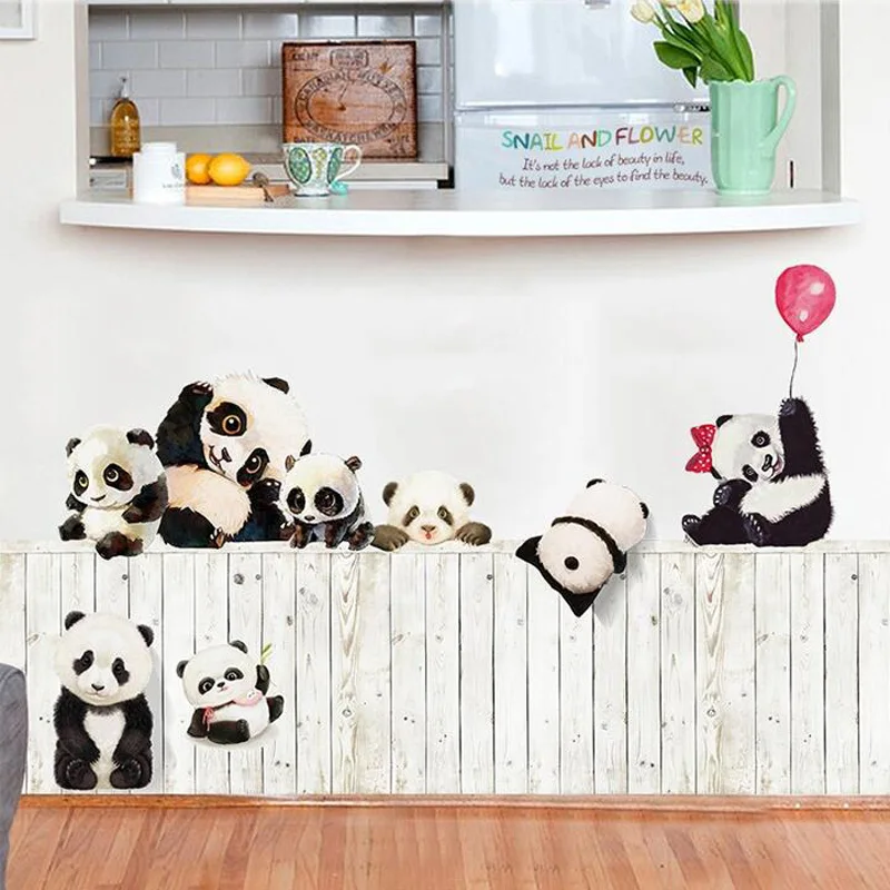 Creative Sticker Giant Panda Wall Stickers For Kids Rooms Wall Decor Home Wallpaper Self-Adhesive Poster Baby Room
Creative Sticker Giant Panda Wall Stickers For Kids Rooms Wall Decor Home Wallpaper Self-Adhesive Poster Baby Room