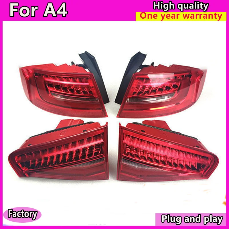Car Styling Tail Lamp for Audi A4 LED Tail Lights 2013-2016 for A4 b8 LED Rear Lamp DRL+Brake+Park+dynamic turn Signal
Car Styling Tail Lamp for Audi A4 LED Tail Lights 2013-2016 for A4 b8 LED Rear Lamp DRL+Brake+Park+dynamic turn Signal