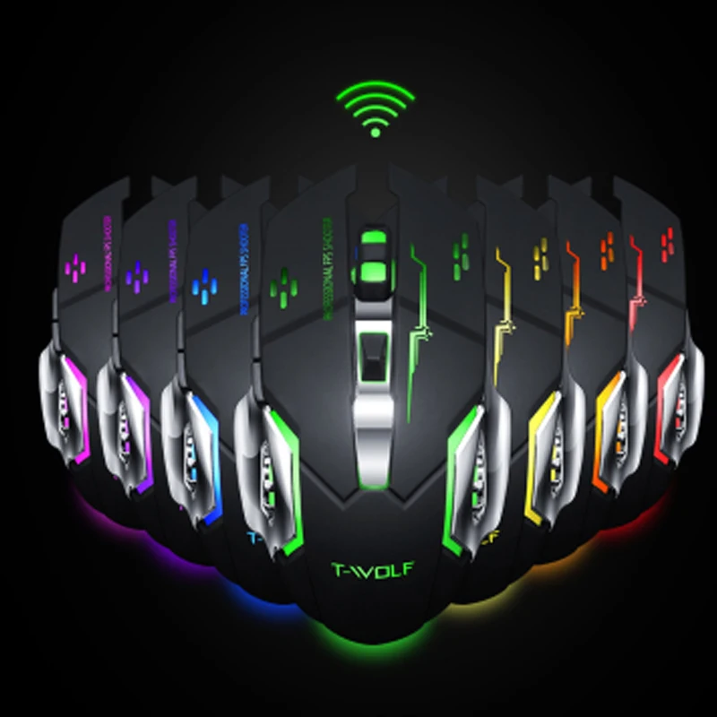 Q13 2.4G wireless charging gaming mouse 6keys 2400DPI Silent Ergonomic gaming luminous mouse RGB Backlit for Laptop Computer Pro
Q13 2.4G wireless charging gaming mouse 6keys 2400DPI Silent Ergonomic gaming luminous mouse RGB Backlit for Laptop Computer Pro