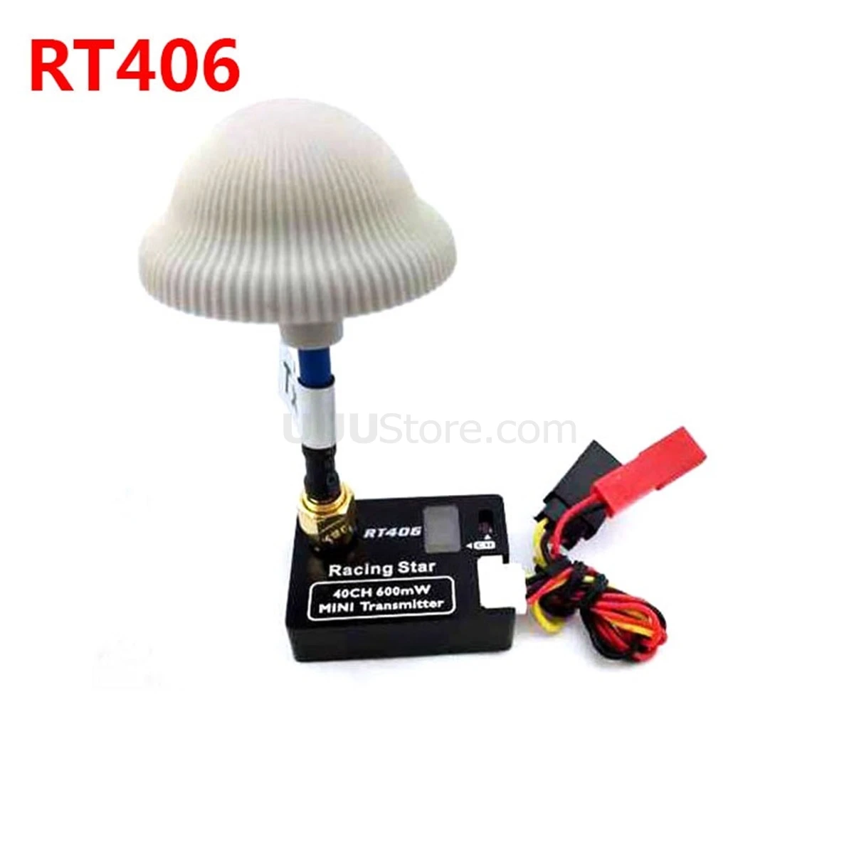 Racing Star 5.8Ghz 40ch 600mW A/V Mini Transmitter (TX only) RT406 with LCD Display Mushroom Antenna for FPV Multicopter
Racing Star 5.8Ghz 40ch 600mW A/V Mini Transmitter (TX only) RT406 with LCD Display Mushroom Antenna for FPV Multicopter