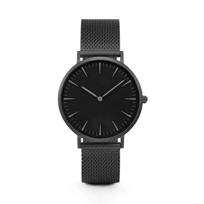 Relojes 2018 мужские часы Роскошные модные из нержавеющей стали сетчатые Мужские